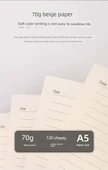 A5 Yumuşak Deri Defter - 80 Sayfa - Her Zaman İleri Gri - 12