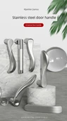 Paslanmaz Çelik Kapı Kolu Kilit Seti - H Bölüm Sol - 30mm-50mm Kapı Kalınlığı - 7