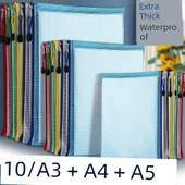 A3 Dosya Çantası - Karışık Renk - 5 Adet - 2