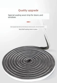 Kapı Pencere Yalıtım Şeridi - Sünger 2mm Kalınlık 30mm Genişlik 5m Uzunluk - 8