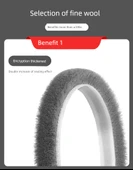 Kendinden Yapışkanlı Kapı Pencere Sızdırmazlık Şeridi - Gri - 9mm Genişlik - 5mm Kalınlık - 1m - 11