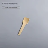 Tek Kullanımlık Ahşap Çatal Bıçak Seti - 7cm Ahşap Kürek - Toplu 100 - 1