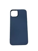 iPhone 14 Plus ile Uyumlu Cappy Silikon Kılıf Lacivert - 2