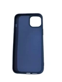 iPhone 14 Plus ile Uyumlu Cappy Silikon Kılıf Lacivert - 1
