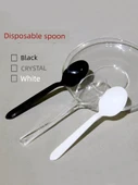 Tek Kullanımlık Plastik Kaşık - ES6 Siyah Basit 500 - 2
