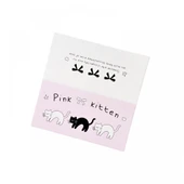 Minimalist Çizgi Film Kartı Barrette - Köpek Kart Arka - 6