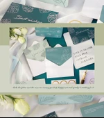 DIY Sanatsal Tebrik Kartları - Yeşil Taze Bitki - 6 Zarf ve Mühürleme Çıkartması thumbnail 12