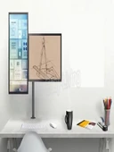 MDS Monitör Standı Çift Kollu Masaüstü Ayarlanabilir 14-32 İnç VESA Uyumlu 7 kg Taşıma Kapasiteli - 3