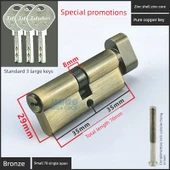 70mm Çinko Kasa Çinko Çekirdek Kapı Kilidi Silindiri - Bronz Bakır Kaşık - 1