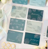 DIY Sanatsal Tebrik Kartları - Yeşil Taze Bitki - 6 Zarf ve Mühürleme Çıkartması thumbnail 7