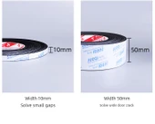 Kapı Pencere Sızdırmazlık Şeridi - 20mm Genişlik - 2m Uzunluk - 8mm Kalınlık thumbnail 8