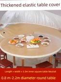 Tek Kullanımlık Masa Örtüsü - Kırmızı - 10 Adet - Ekstra Kalın - 1.6m Yuvarlak veya 2.3m Kare Masa - 2