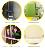 Kalın Kendinden Yapışkanlı Su Geçirmez Duvar Kağıdı - 77002 Göl Mavisi 60cm * 5m - Büyük Boy - 7