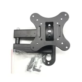 Hareketli Monitör 10-27" TV Duvar Askı Aparatı 2 Kollu 8KG Taşıma Evrensel Braket - 7