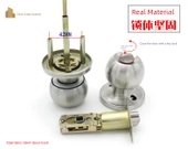 Küresel Kolu Kapı Kilidi - Altın - 5-7cm Kapı Kalınlığı - Anahtarlı thumbnail 9