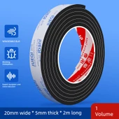 Kapı Sızdırmazlık Şeridi - 20mm Genişlik - 2m Uzunluk - 5mm Kalınlık - 1