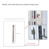 Hırsızlık Önleyici Kapı Kilit Silindiri Vida 2 - 35-45mm Kapı Kalınlığı - 1