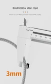 Çelik Tel Kombinasyon Kilidi - Çelik Kablo Anahtarlı Kilit 20cm - 12