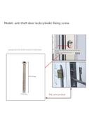 Hırsızlık Önleyici Kapı Kilit Silindiri Vida 2 - 35-45mm Kapı Kalınlığı - 3