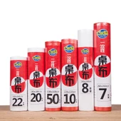 Şeffaf Yuvarlak Tek Kullanımlık Masa Örtüsü - Beyaz 2.2x2.2 m (10 yaprak) - 5