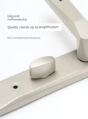 Kalınlaştırılmış Siyah Panel -45mm Sessiz Kilit, Universal Alaşım Banyo Kapı Kilidi - 10