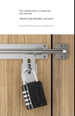 Su Geçirmez Paslanmaz Metal Kombinasyon Kilidi - Gümüş Mini - 10