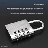 Su Geçirmez Paslanmaz Metal Kombinasyon Kilidi - Gümüş Mini - 3