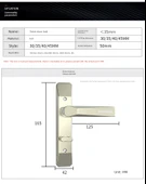 Banyo Kapı Kilidi - Düz Siyah - 110 Aralık - Panel Kilitsiz - 10