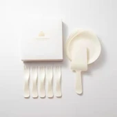Doğum Günü Pastası Tek Kullanımlık Sofra Seti - Pembe - 5 Tabak, 5 Çatal, Bıçak, Hediye Kutusu - 8