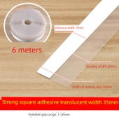 Kendinden Yapışkanlı Kapı ve Pencere Sızdırmazlık Şeridi - Çikolata Rengi - 35mm - 6M - 1