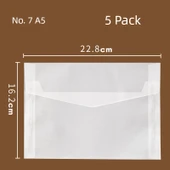 Mat Sıvı Geçirmez Kağıt Zarf - No. 7 A5 5 Paket - 1