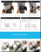 Çelik Kapı Kilidi - 60mm Merkez Mesafe - Anahtarlı - 12