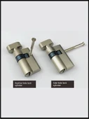 Kapı Kilidi Silindiri - 5 Demir Kaşık Alüminyum Kasa Çinko Çekirdek - 51mm - 4