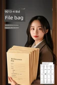 Belgeler için Kraft Kağıt Zarf - 180g - Altı Düz - 50 Adet - 6