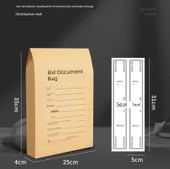 Belgeler için Kraft Kağıt Zarf - 260g - 6cm Arka Genişlik - 10 Paket - 8