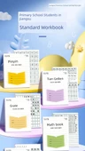 Kalın Defter - 30 Yaprak - Pinyin Versiyonu Kalın 30 [30 Paket] Jiangsu Versiyonu 1-2 - 5 Kalem - 8