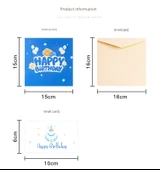 DIY Katlanabilir Doğum Günü Kartı - Altın Dönme Dolap thumbnail 8