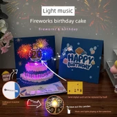 DIY Katlanabilir Doğum Günü Kartı - Altın Dönme Dolap thumbnail 6