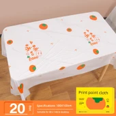 Şanslı Persimmon Tek Kullanımlık Masa Örtüsü - Persimmon Ruyi 100 x 160cm (20 yaprak/kutu) 3 kutu 60 yaprak - 1