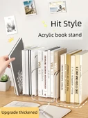 Akrilik Şeffaf Kitap Tutucu - Kalınlaştırılmış 4 Şeffaf Kitap Tutucu - 2