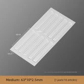 Silikon Darbe Önleyici Kapı Kolu Ped Mute Şeridi - Çin Kalınlaştırılmış 63x10x2.5mm [10 Paket] - 1