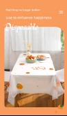 Şanslı Persimmon Tek Kullanımlık Masa Örtüsü - Persimmon Ruyi 100 x 160cm (20 yaprak/kutu) 3 kutu 60 yaprak - 9