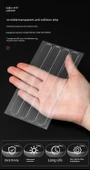 Silikon Darbe Önleyici Kapı Kolu Ped Mute Şeridi - Çin Kalınlaştırılmış 63x10x2.5mm [10 Paket] - 7