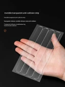 Silikon Darbe Önleyici Kapı Kolu Ped Mute Şeridi - Çin Kalınlaştırılmış 63x10x2.5mm [30 Paket] - 2