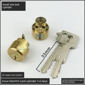 Otel Kapı Kilidi Silindiri - Küçük Boy 24mm Palet [3 anahtar] - 8