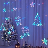 Yıldız Işığı Yıldızlı Gökyüzü LED Dekoratif Işıklar - Renk Noel Takımı - 3.5m Tak-Çalıştır Modeli - 1