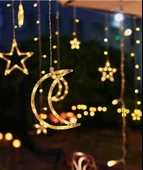 Yıldız Işığı Yıldızlı Gökyüzü LED Dekoratif Işıklar - Renk Noel Takımı - 3.5m Pil USB - 10