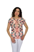 Kadın Kısa Kol Baskılı Bluz BGL-ST04693 thumbnail 1