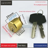 Otel Kapı Kilidi Silindiri - Küçük Boy 24mm Palet [3 anahtar] - 12