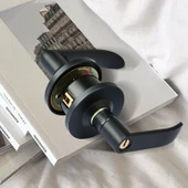 İç Kapı Kilit Seti - Altın Kilit + 60# Dilli - Anahtarlı thumbnail 3